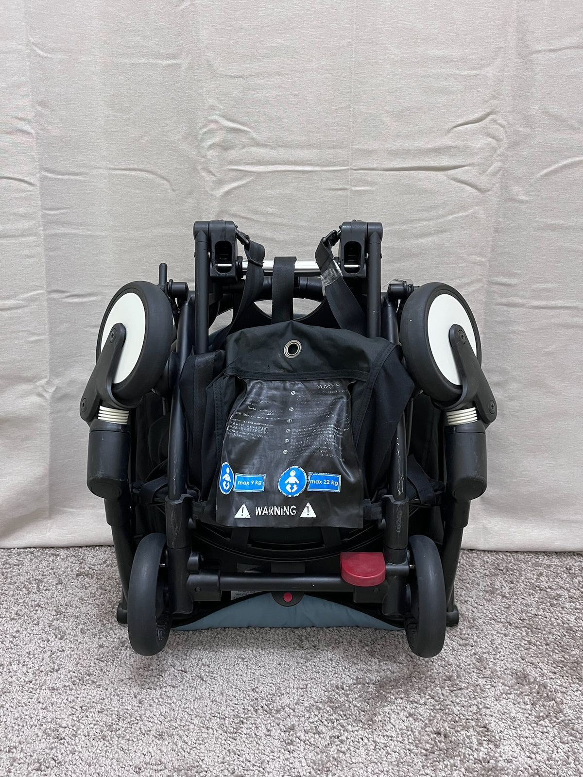 Poussette YOYO2 Aqua – Nacelle et pack 6+, cadre noir