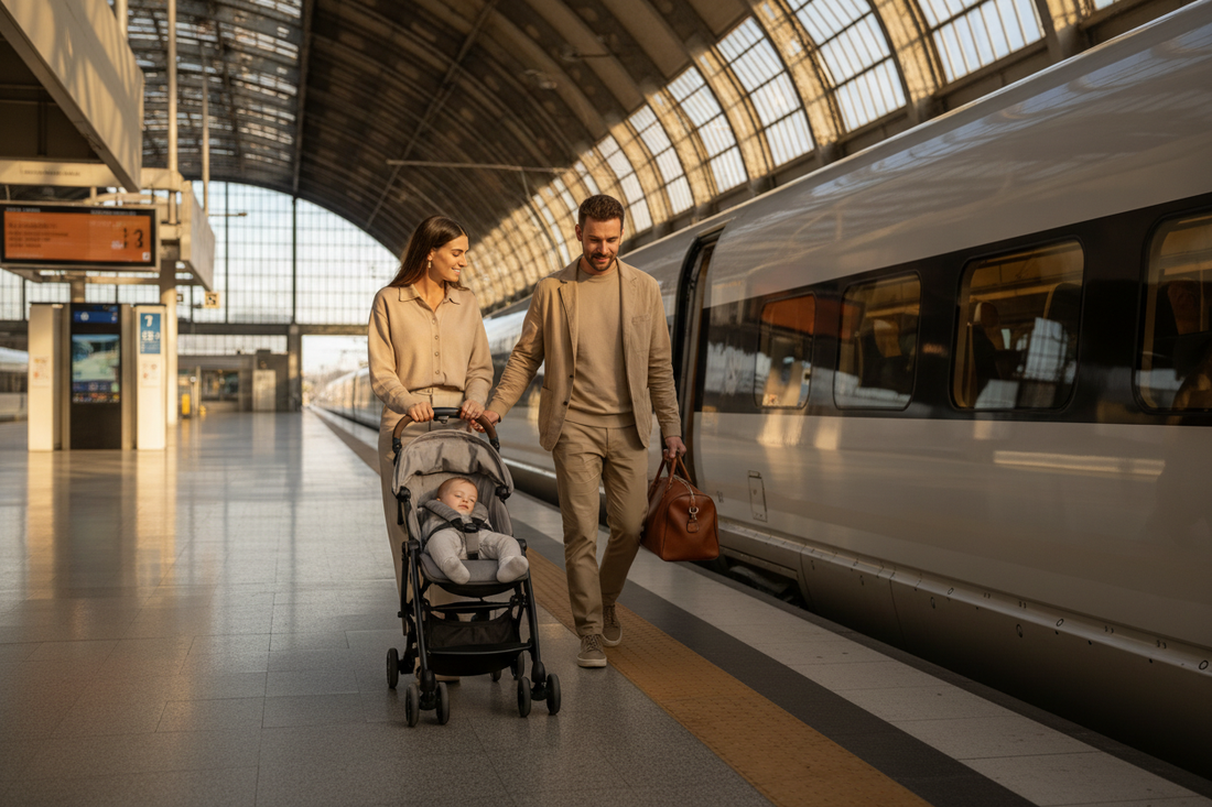 Quelle poussette choisir pour voyager en train et en avion ?