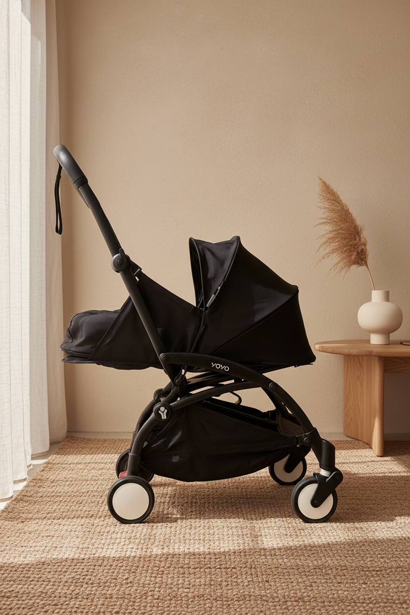 Poussette YOYO reconditionnée – packs 0+ et 6+ noir  et habillage pluie – très bon état – garantie 6 mois