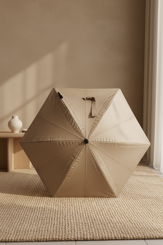Ombrelle taupe poussette yoyo Babyzen Stokke
