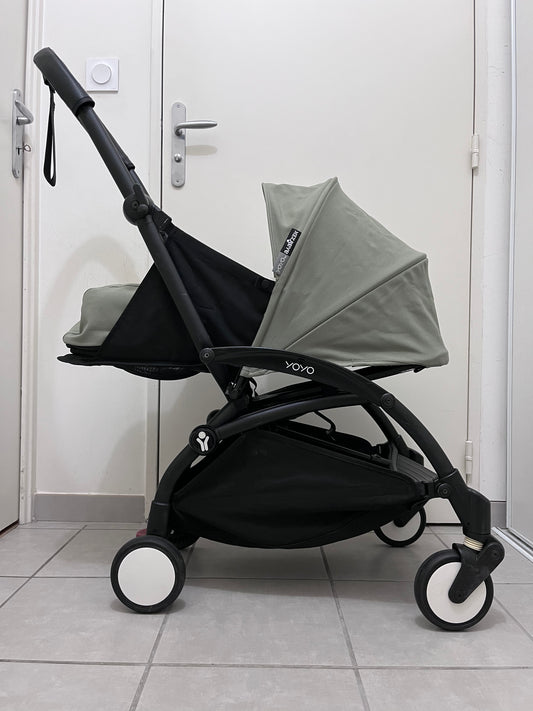 Poussette YOYO² BABYZEN avec pack naissance olive et pack 6+ noir